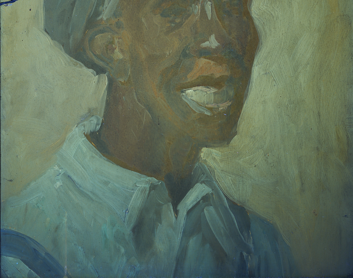 Lot 176: John T. Bauscher Double-Sided Portrait Painting, Kentucky Interest