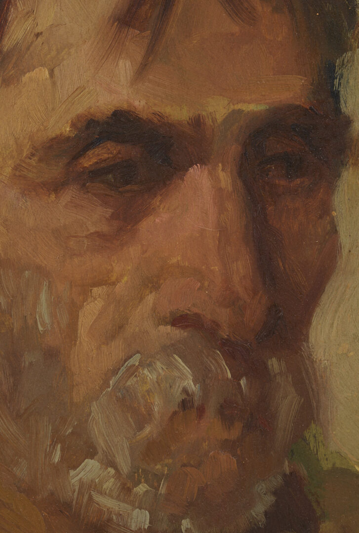 Lot 176: John T. Bauscher Double-Sided Portrait Painting, Kentucky Interest