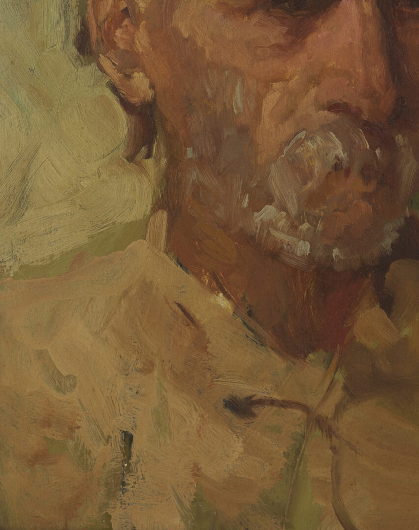 Lot 176: John T. Bauscher Double-Sided Portrait Painting, Kentucky Interest