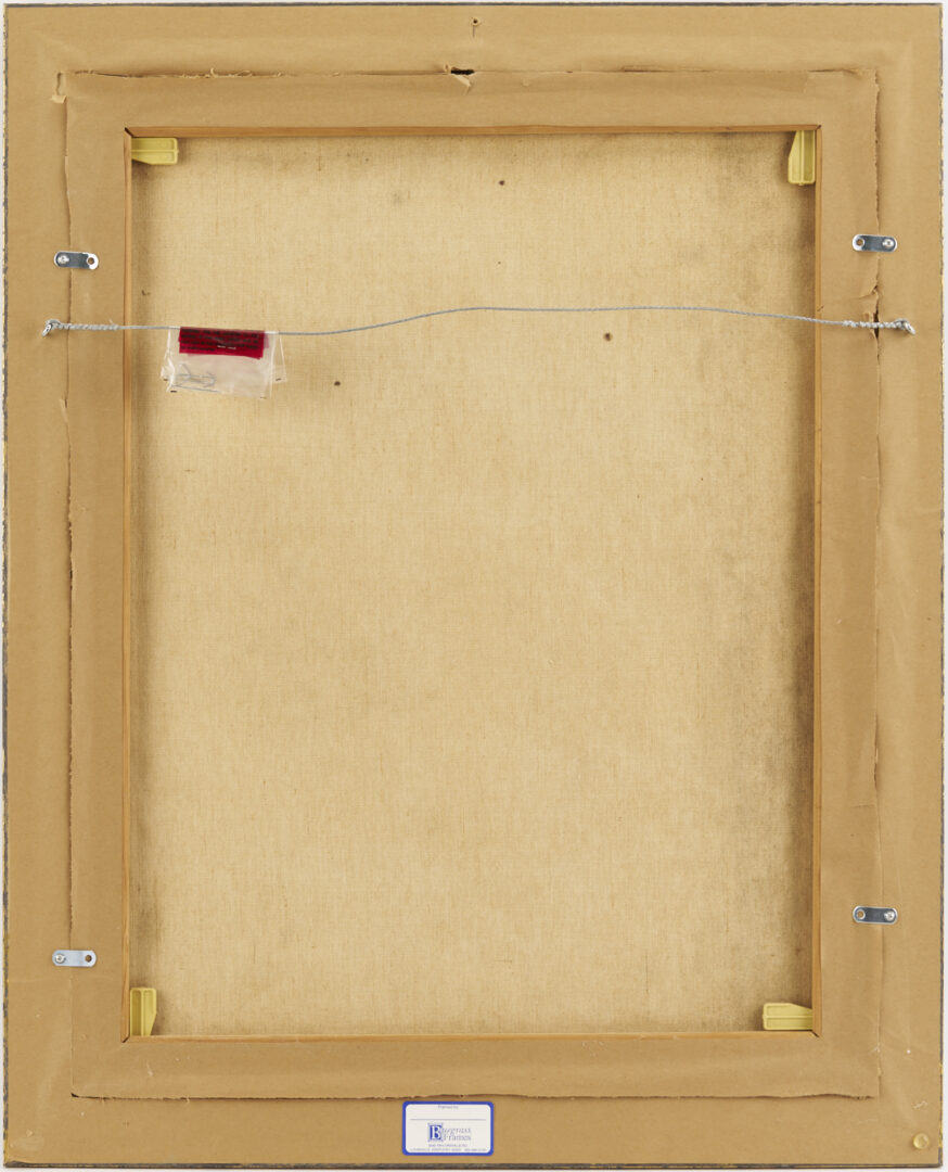 Lot 177: John Alberts O/C Portrait of a Lady with Gloved Hand