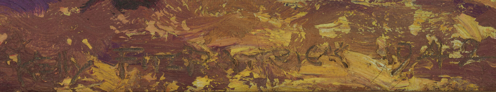 Lot 178: John Kelly Fitzpatrick O/C Autumn Landscape, Alabama Woodlands, 1942