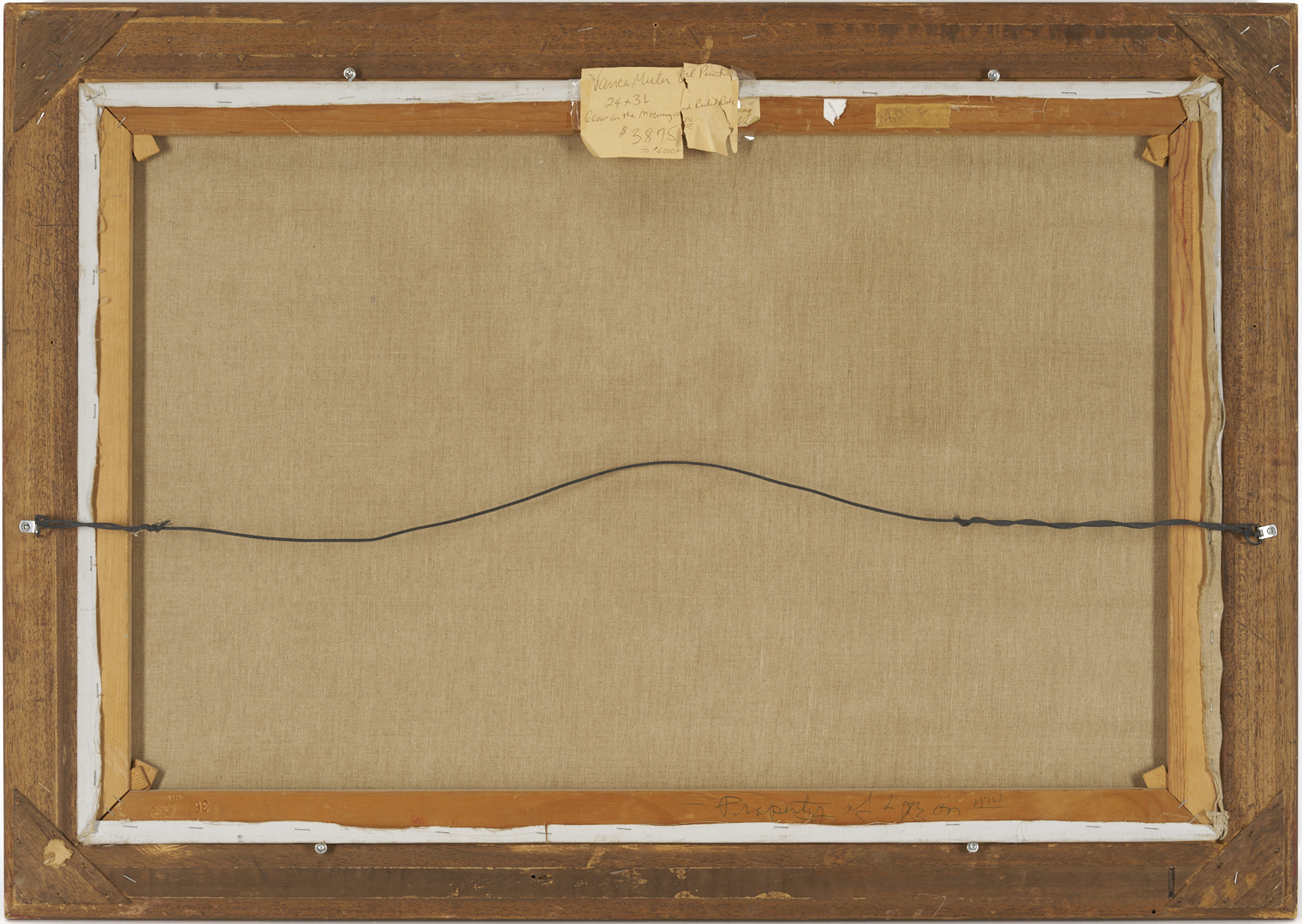 Lot 180: Vance Miller O/C Wooded Landscape w/ Stream