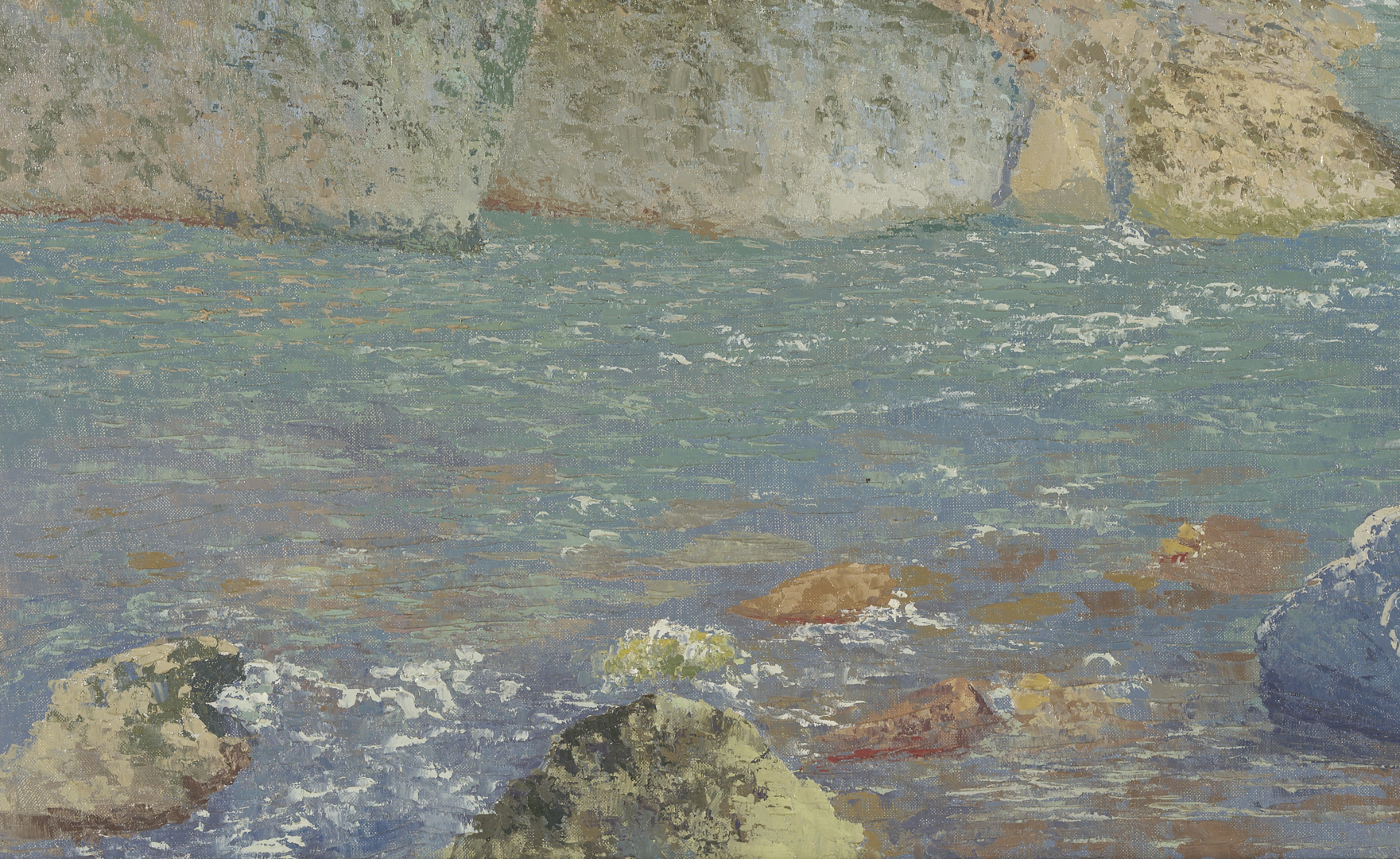 Lot 180: Vance Miller O/C Wooded Landscape w/ Stream