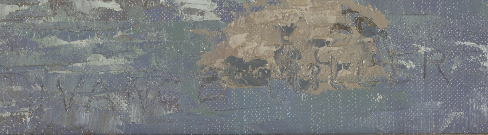 Lot 180: Vance Miller O/C Wooded Landscape w/ Stream