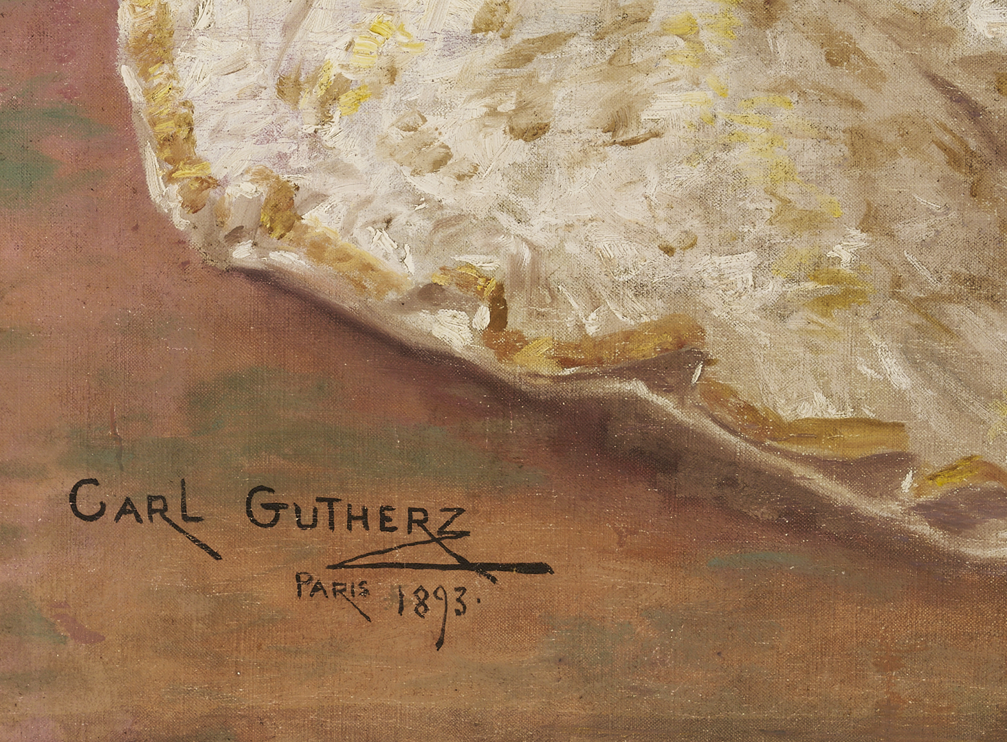 Lot 185: Carl Gutherz O/C Portrait of Lady Dufferin, Vicereine of India, Plus Study