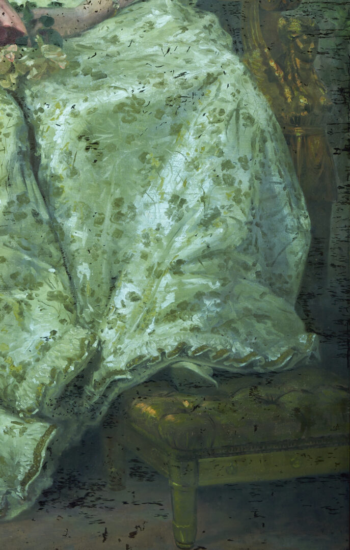 Lot 185: Carl Gutherz O/C Portrait of Lady Dufferin, Vicereine of India, Plus Study