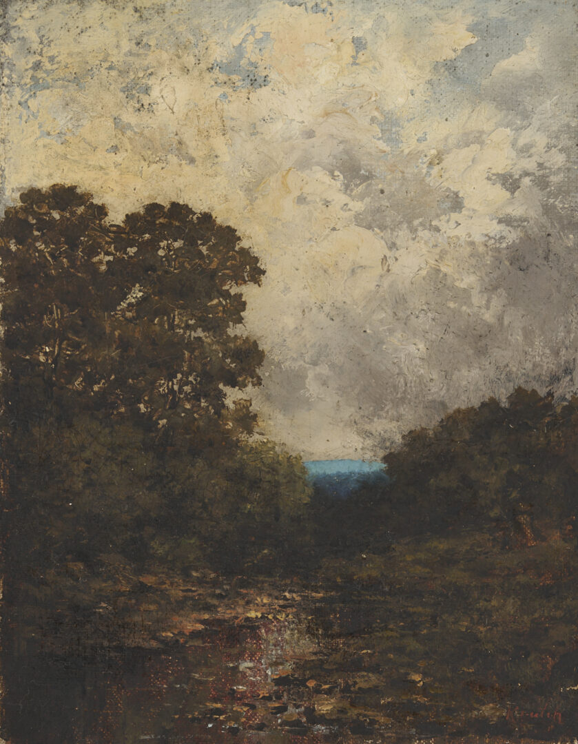 Lot 188: Early Charles Krutch East TN Smoky Mtns Landscape Oil