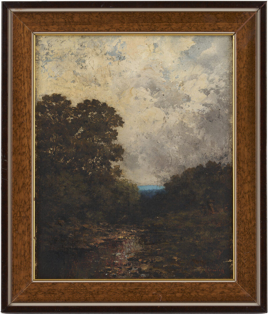 Lot 188: Early Charles Krutch East TN Smoky Mtns Landscape Oil