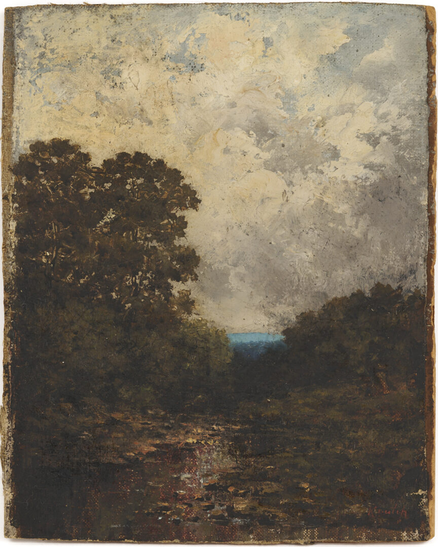 Lot 188: Early Charles Krutch East TN Smoky Mtns Landscape Oil