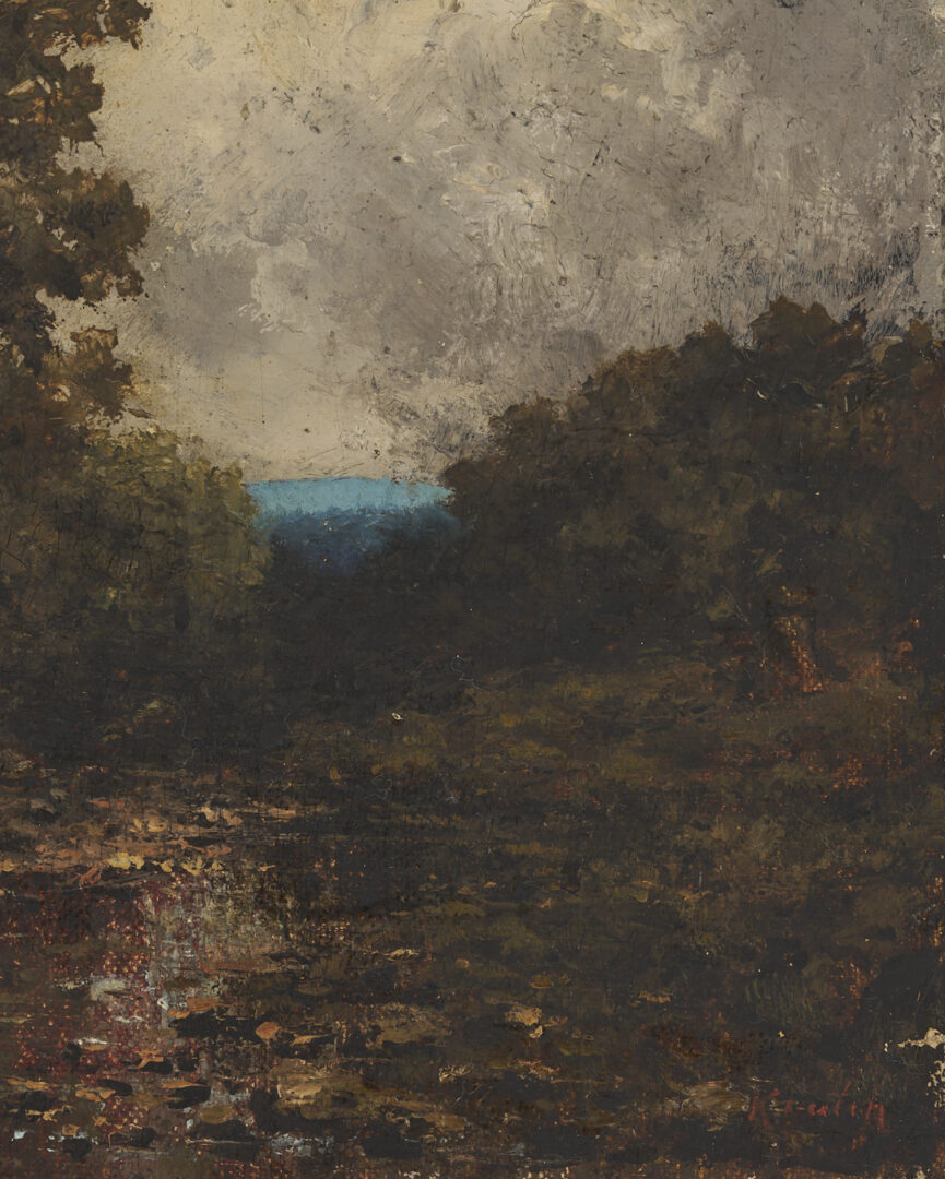 Lot 188: Early Charles Krutch East TN Smoky Mtns Landscape Oil