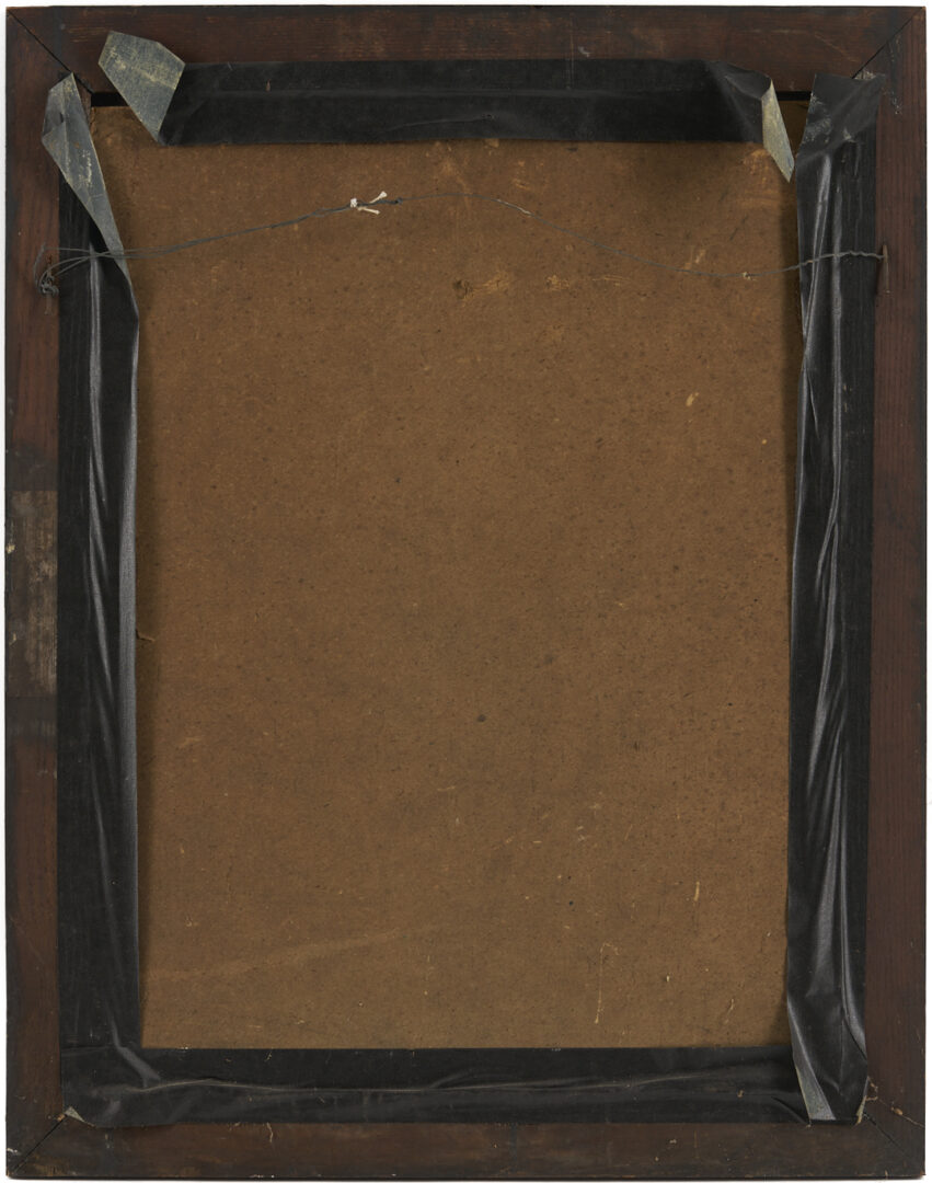 Lot 189: Adelia Lutz O/B Winter Forest Landscape Painting