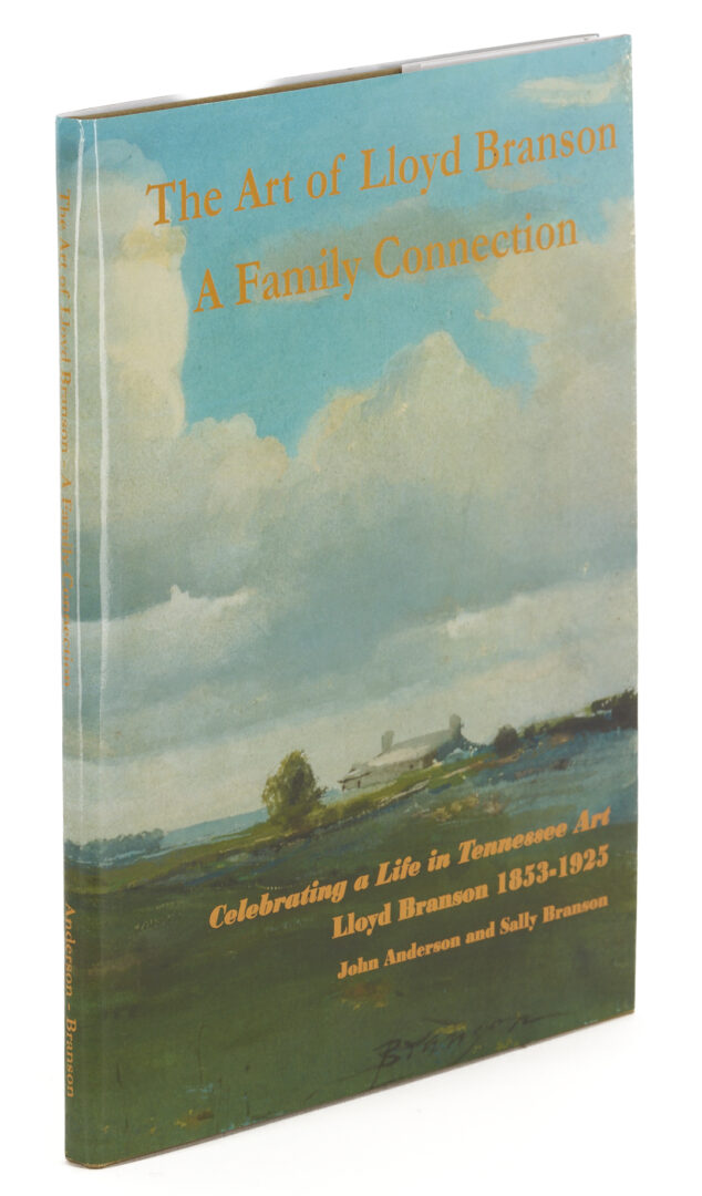 Lot 190: Large Lloyd Branson East Tennessee W/C Landscape Painting Plus Book