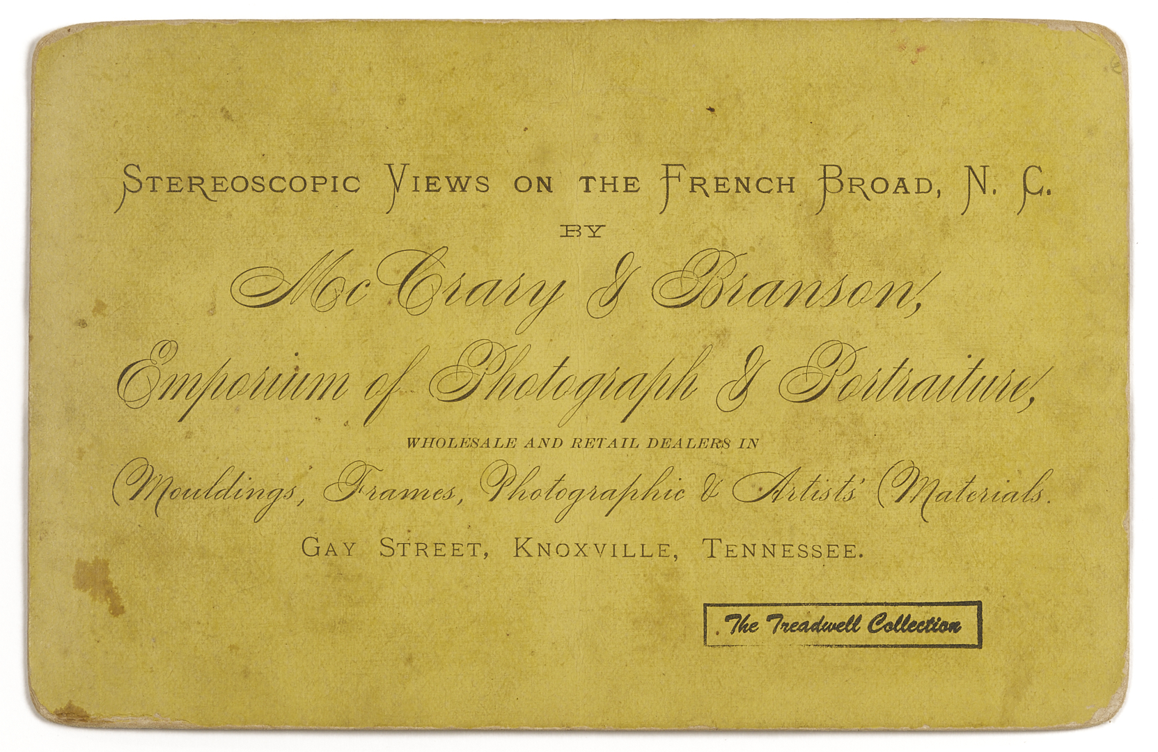 Lot 191: Early Knoxville Photo & Art Archive, McCrary & Branson, Lloyd Branson, Adelia Lutz, Appalachian Expo