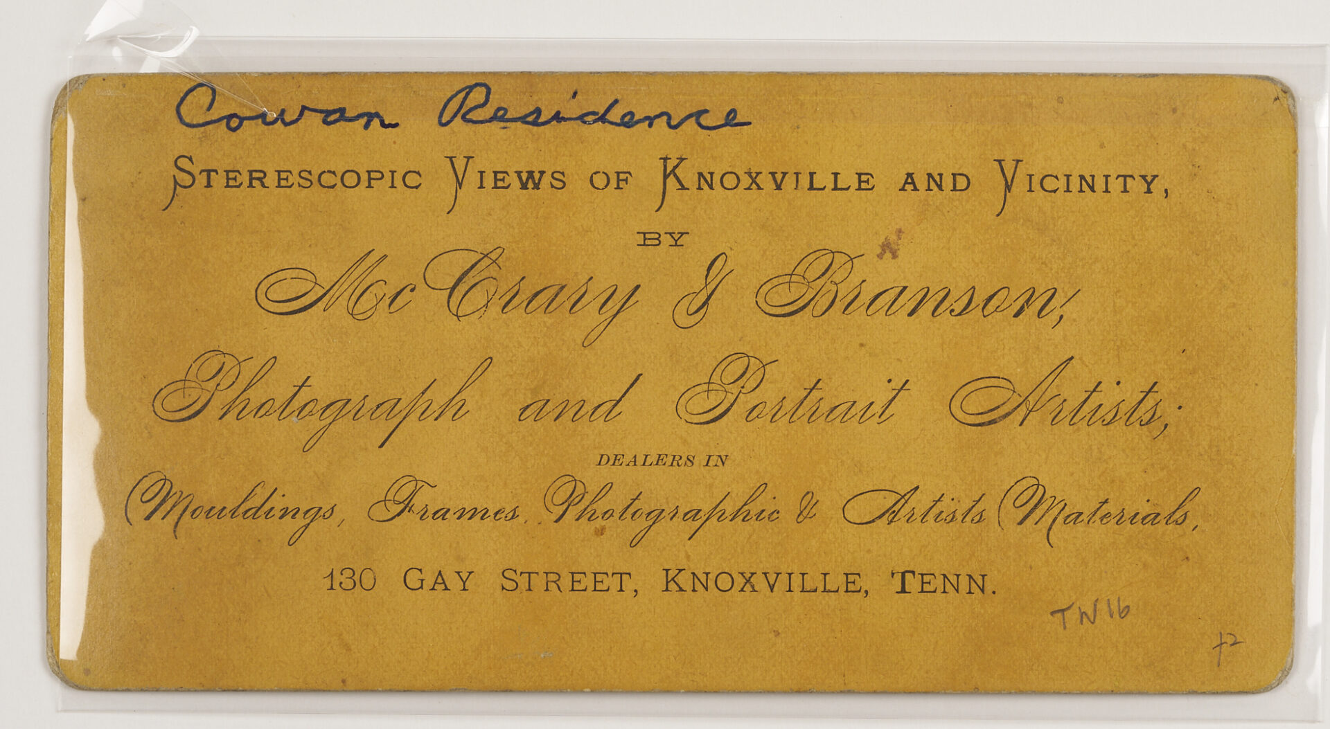 Lot 191: Early Knoxville Photo & Art Archive, McCrary & Branson, Lloyd Branson, Adelia Lutz, Appalachian Expo
