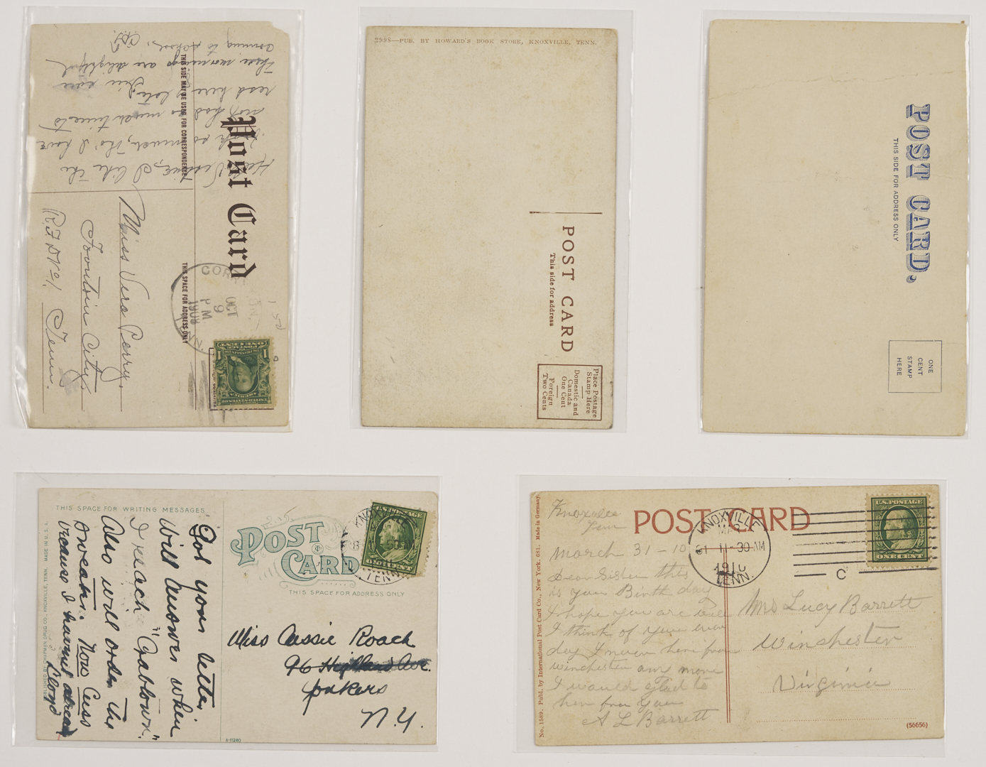 Lot 191: Early Knoxville Photo & Art Archive, McCrary & Branson, Lloyd Branson, Adelia Lutz, Appalachian Expo