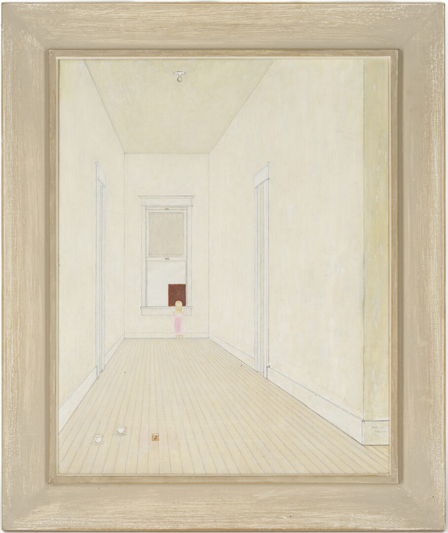 Lot 192: Bill Sawyer O/B Painting, Girl at a Window