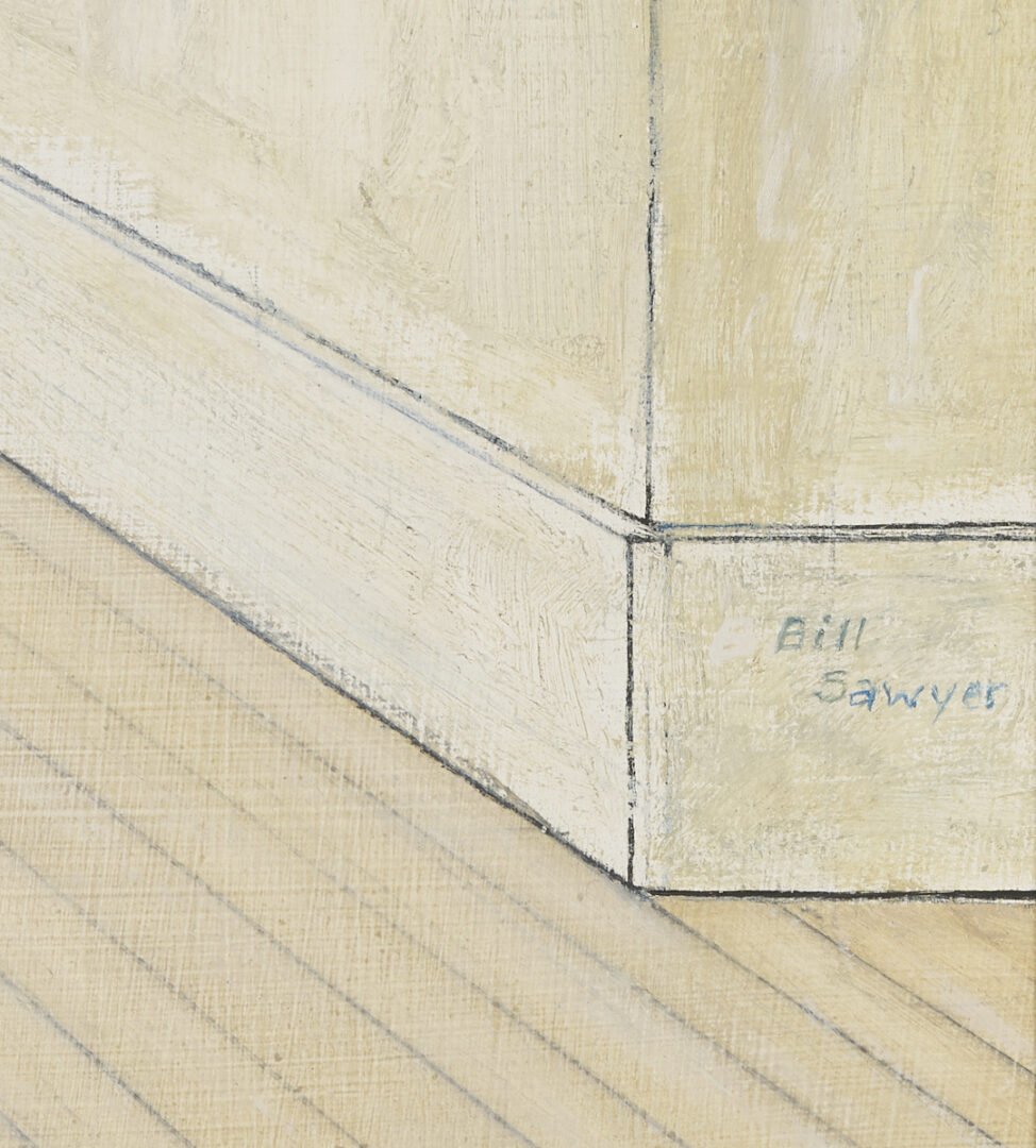 Lot 192: Bill Sawyer O/B Painting, Girl at a Window