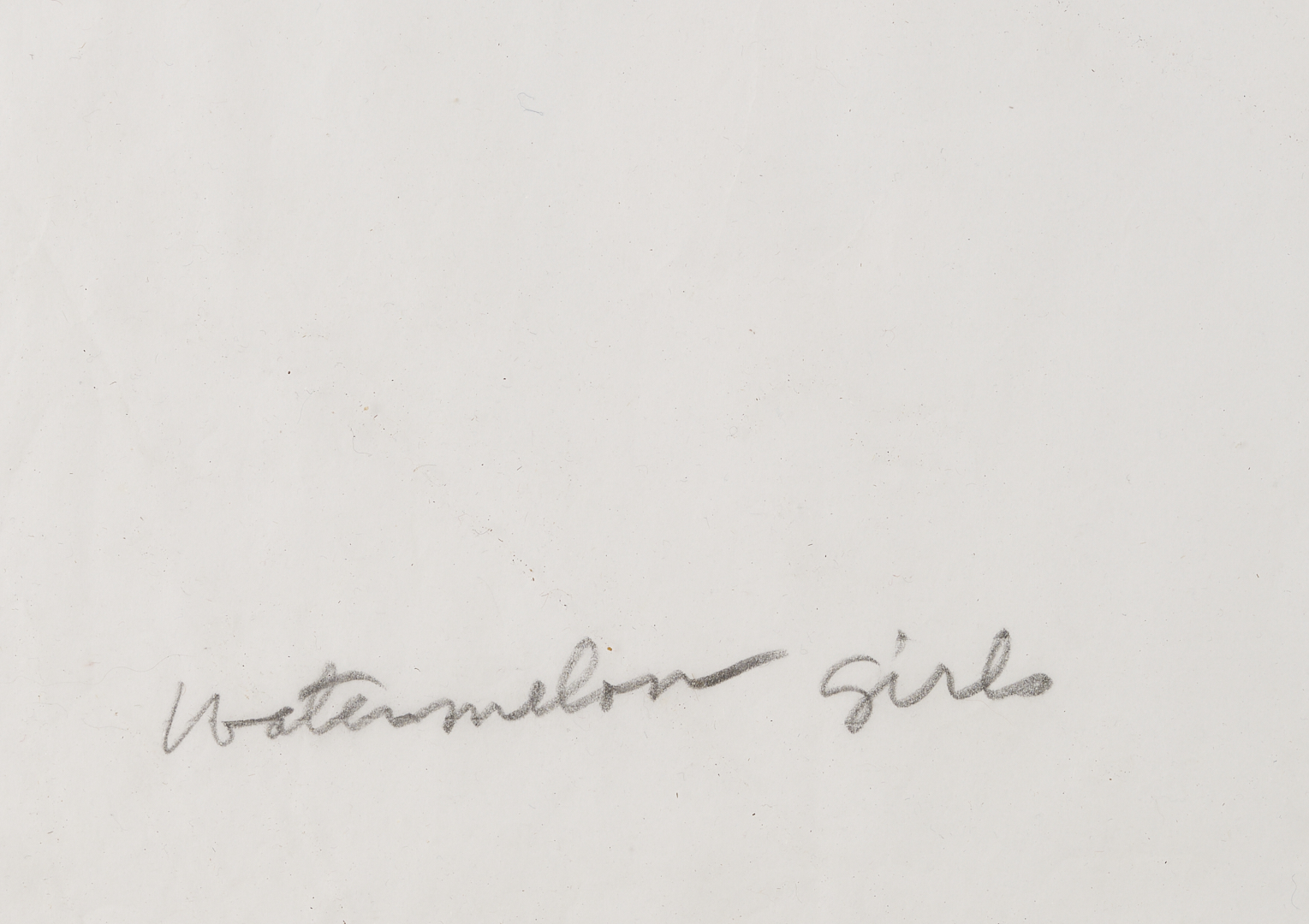 Lot 194: Carroll Cloar Drawing, Watermelon Girls