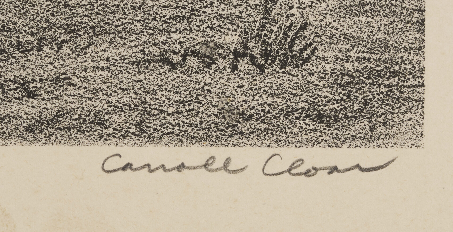 Lot 195: Carroll Cloar Lithograph, C/O The Marked Tree Jail, 1941