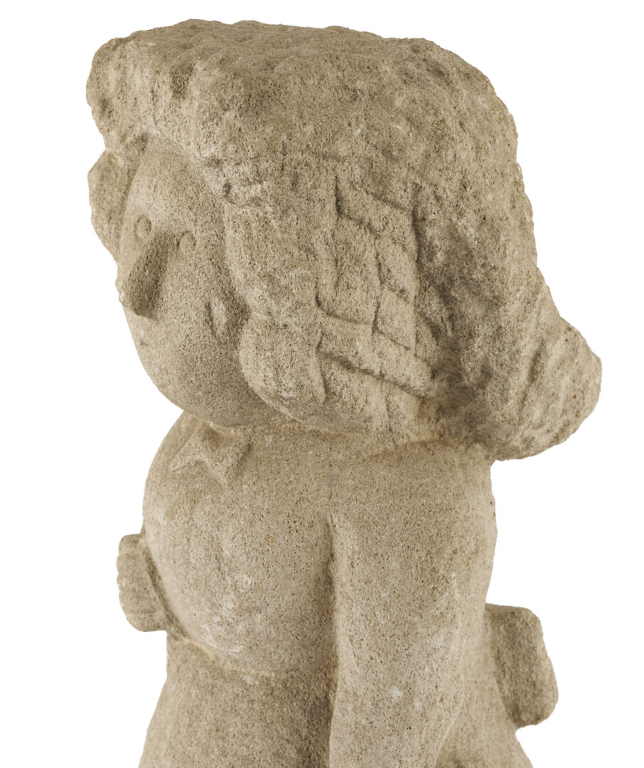 Lot 196: William Edmondson School Teacher Sculpture, Exhibited