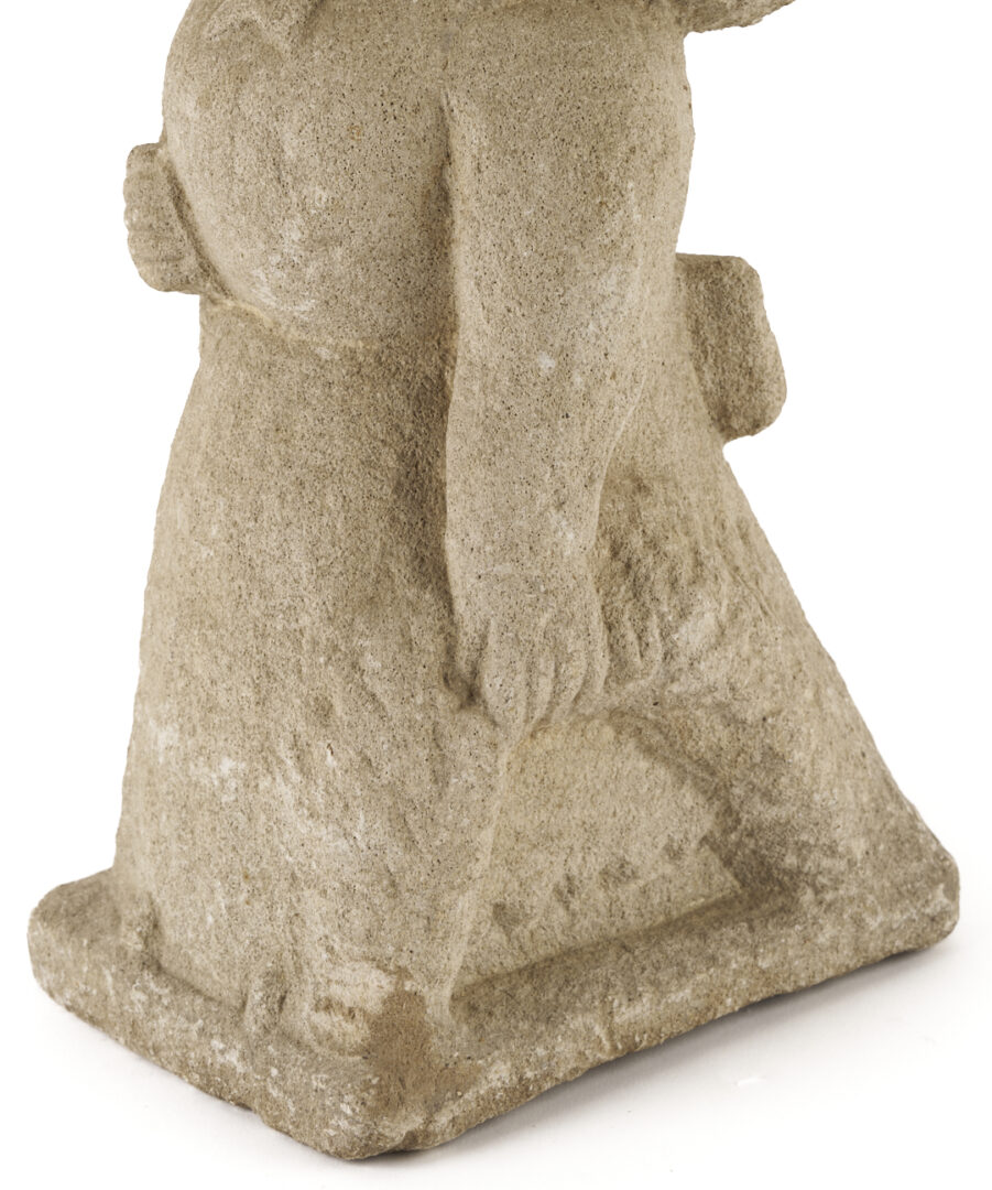 Lot 196: William Edmondson School Teacher Sculpture, Exhibited