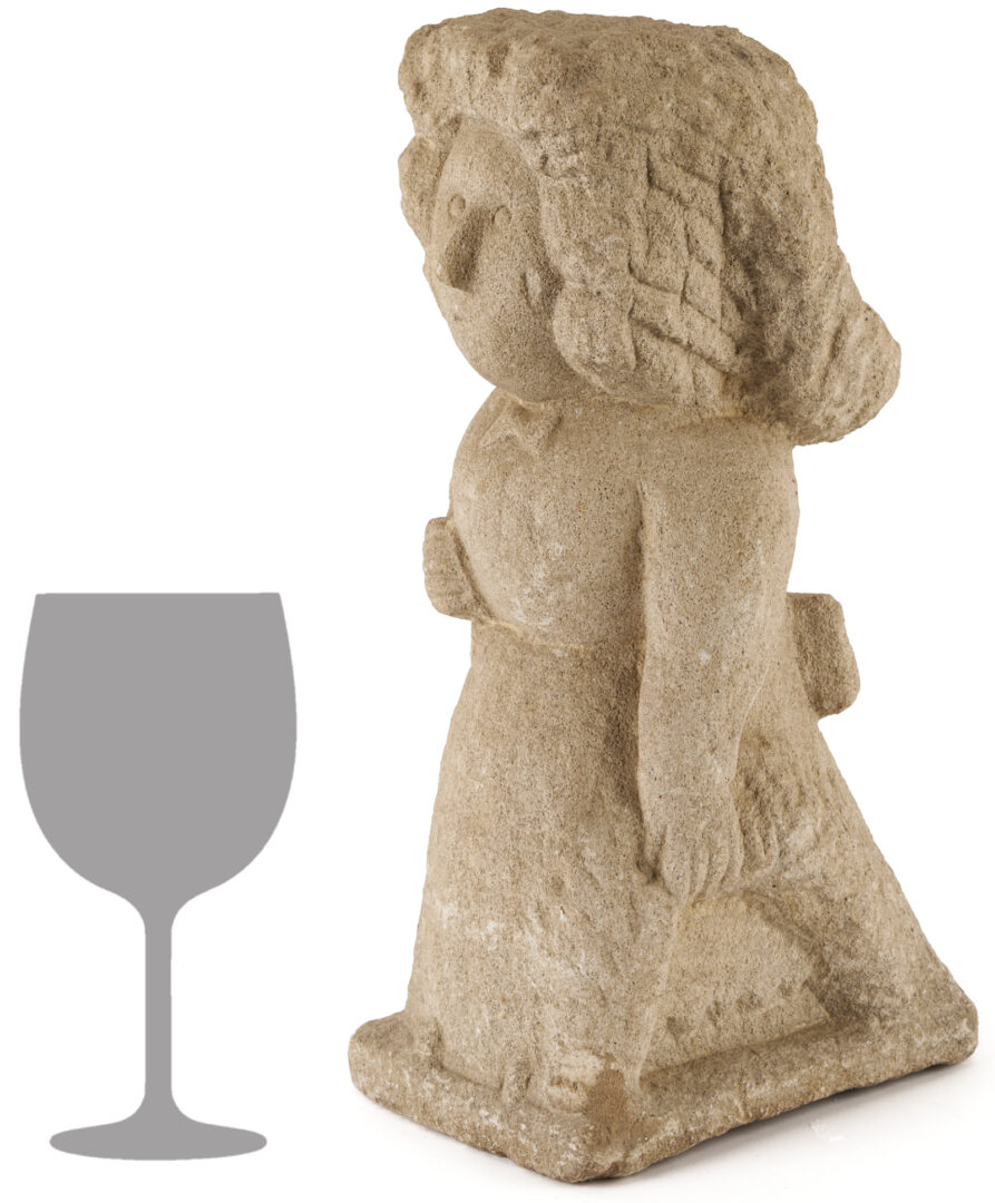 Lot 196: William Edmondson School Teacher Sculpture, Exhibited