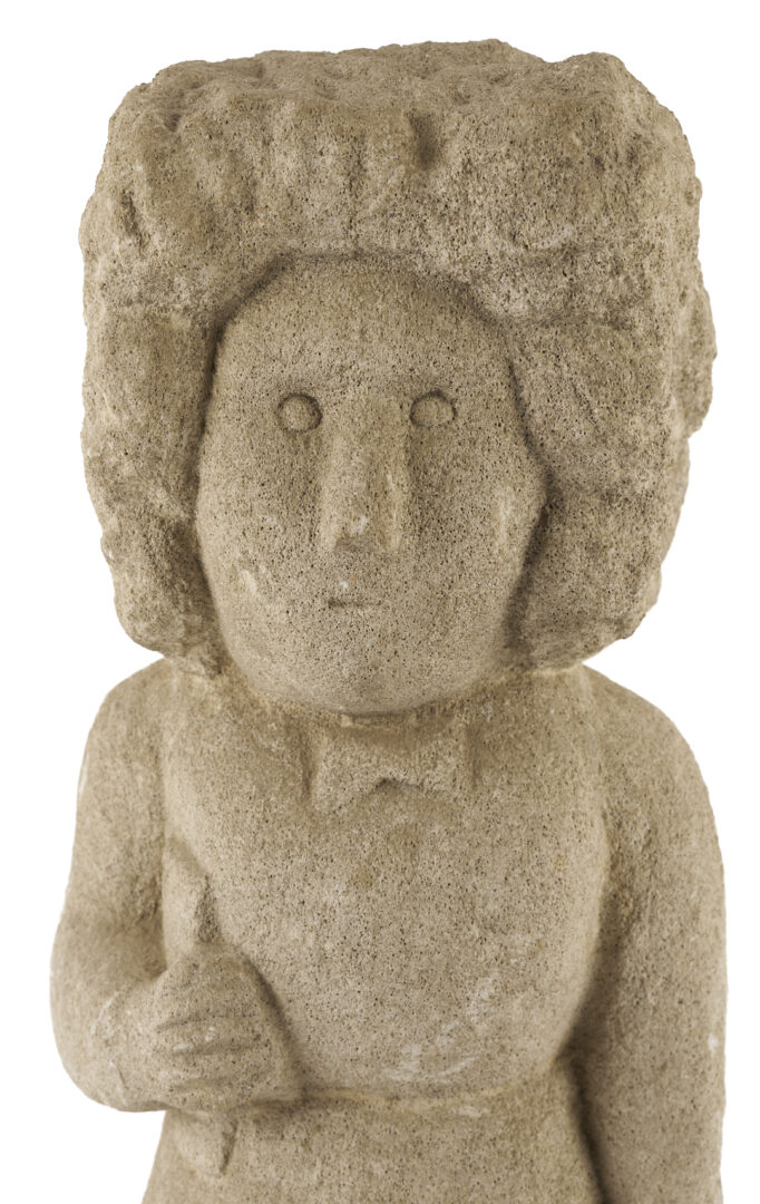 Lot 196: William Edmondson School Teacher Sculpture, Exhibited