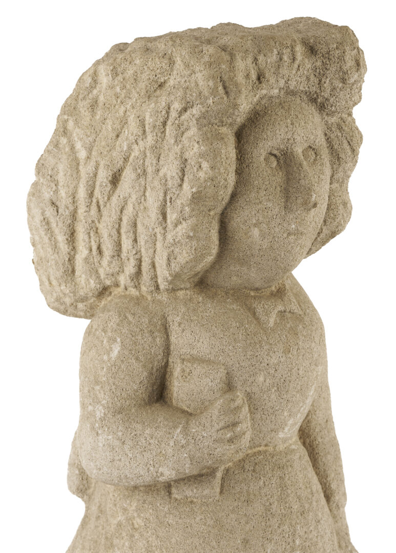 Lot 196: William Edmondson School Teacher Sculpture, Exhibited