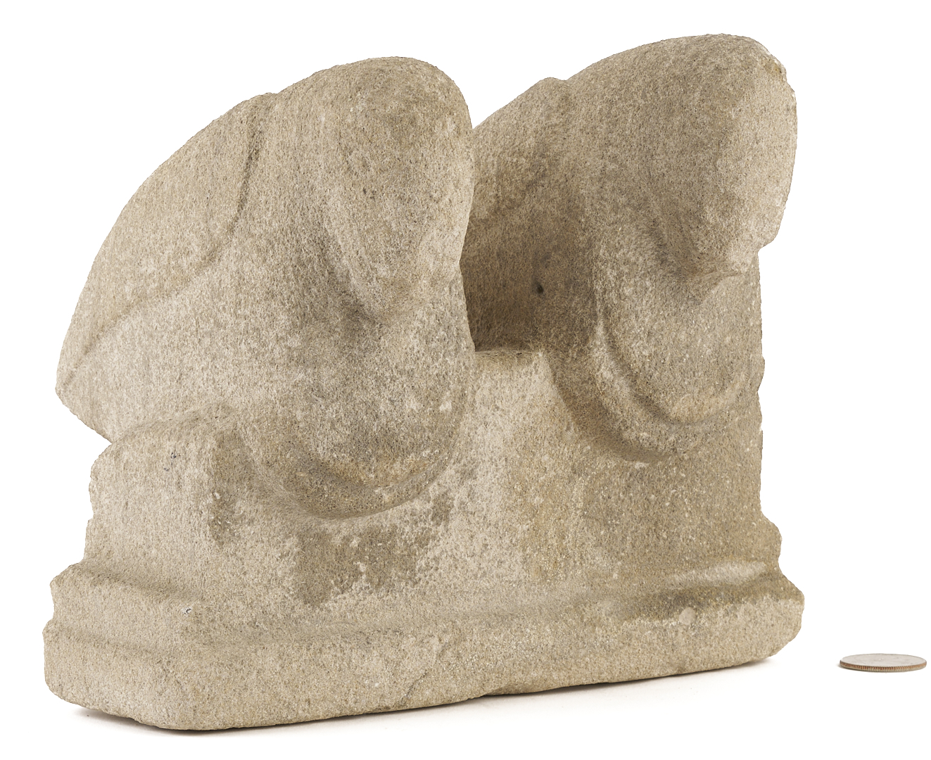 Lot 197: William Edmondson Sculpture, Two Doves, exhibited