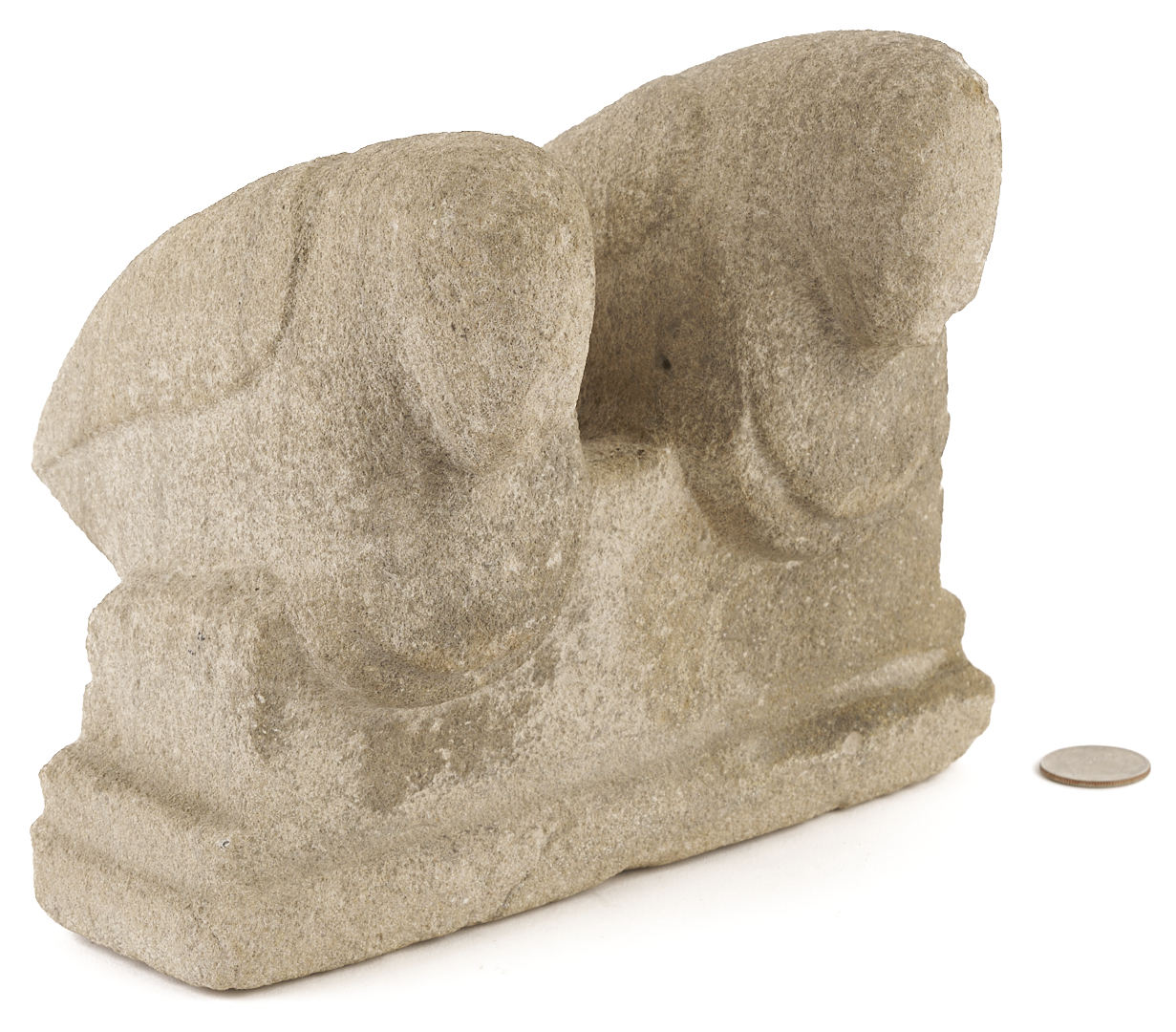 Lot 197: William Edmondson Sculpture, Two Doves, exhibited