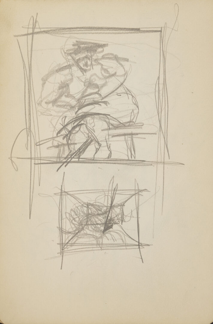 Lot 198: Joseph Delaney Sketchbook, 35 Works on Paper Incl. Ink Wash Paintings & Drawings