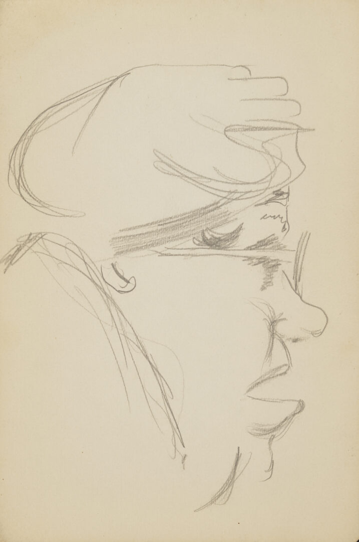 Lot 198: Joseph Delaney Sketchbook, 35 Works on Paper Incl. Ink Wash Paintings & Drawings