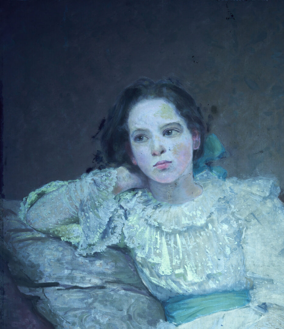 Lot 199: Carl Gutherz O/B Portrait of The Artist’s Daughter Plus Study