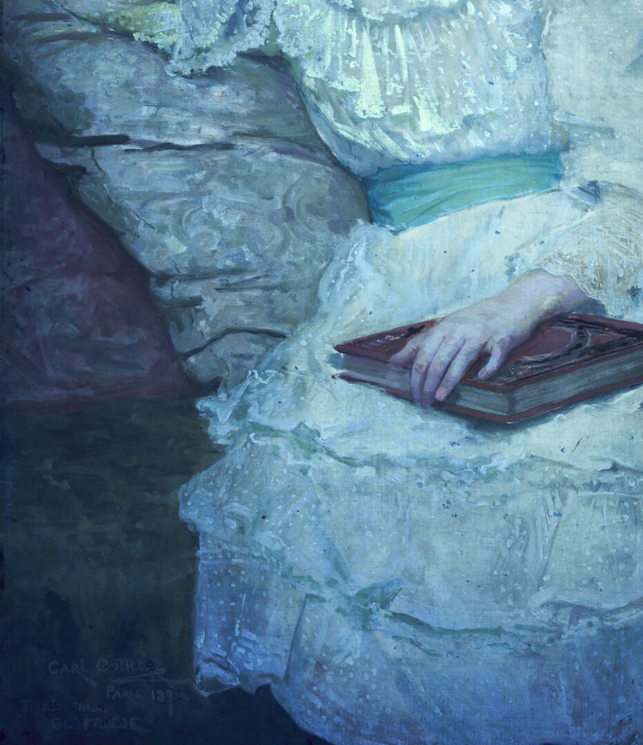 Lot 199: Carl Gutherz O/B Portrait of The Artist’s Daughter Plus Study