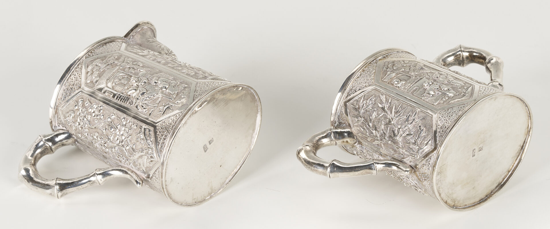 Lot 1: Chinese Export 3-Piece Silver Tea Set