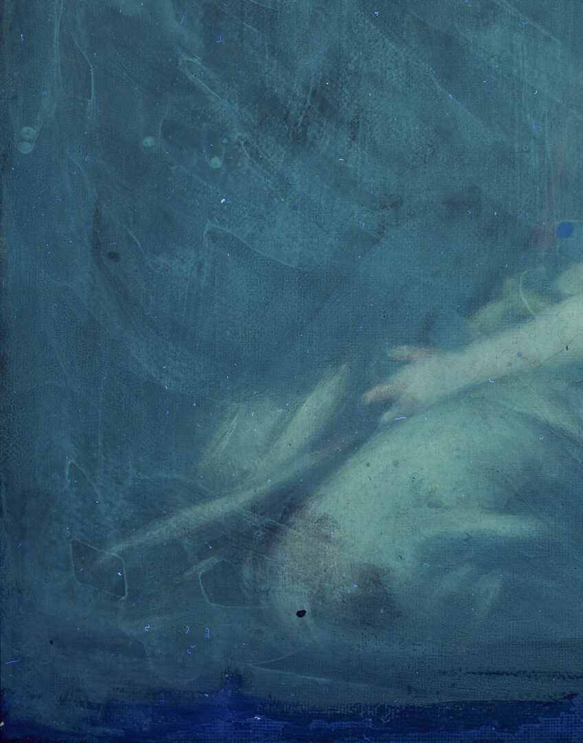 Lot 200: Robert Loftin Newman O/C Painting, Kneeling Nude