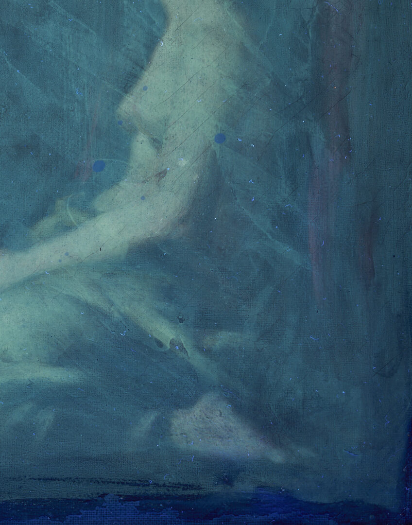 Lot 200: Robert Loftin Newman O/C Painting, Kneeling Nude