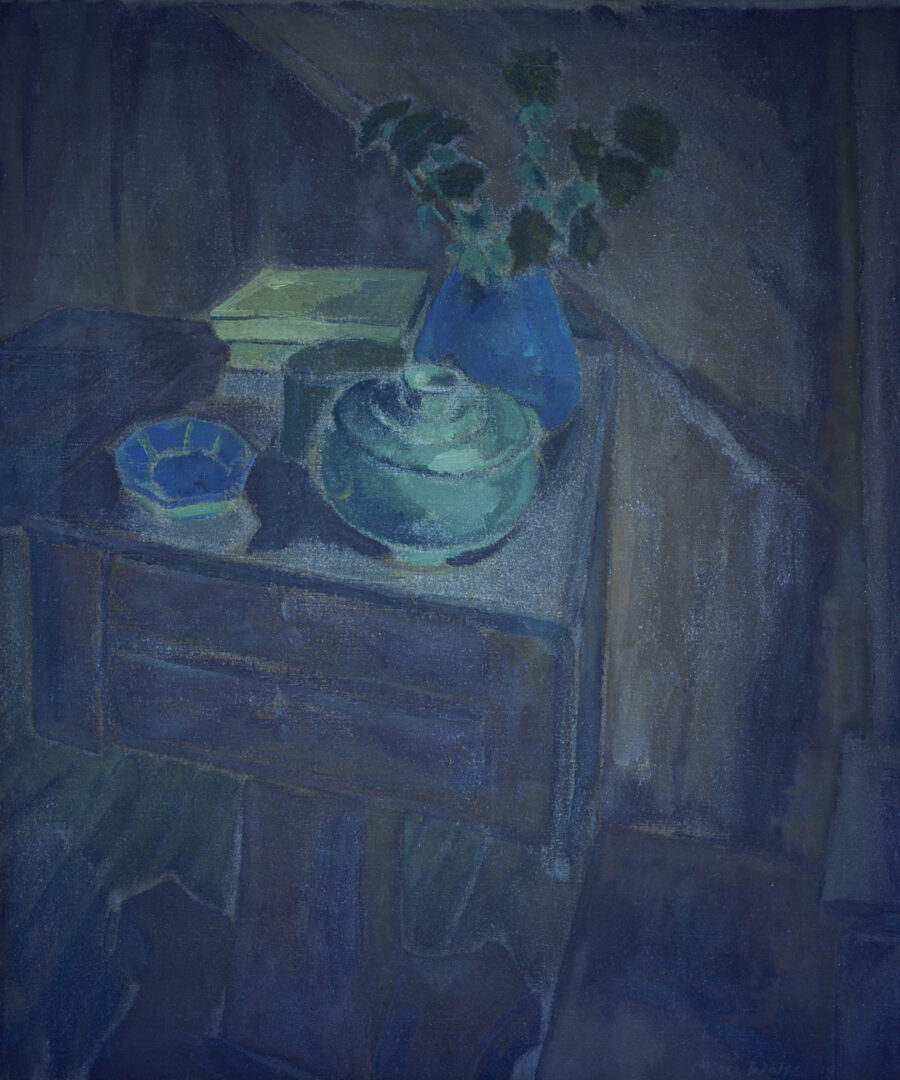 Lot 201: Meyer Wolfe Oil Still Life, Flowers on a Table