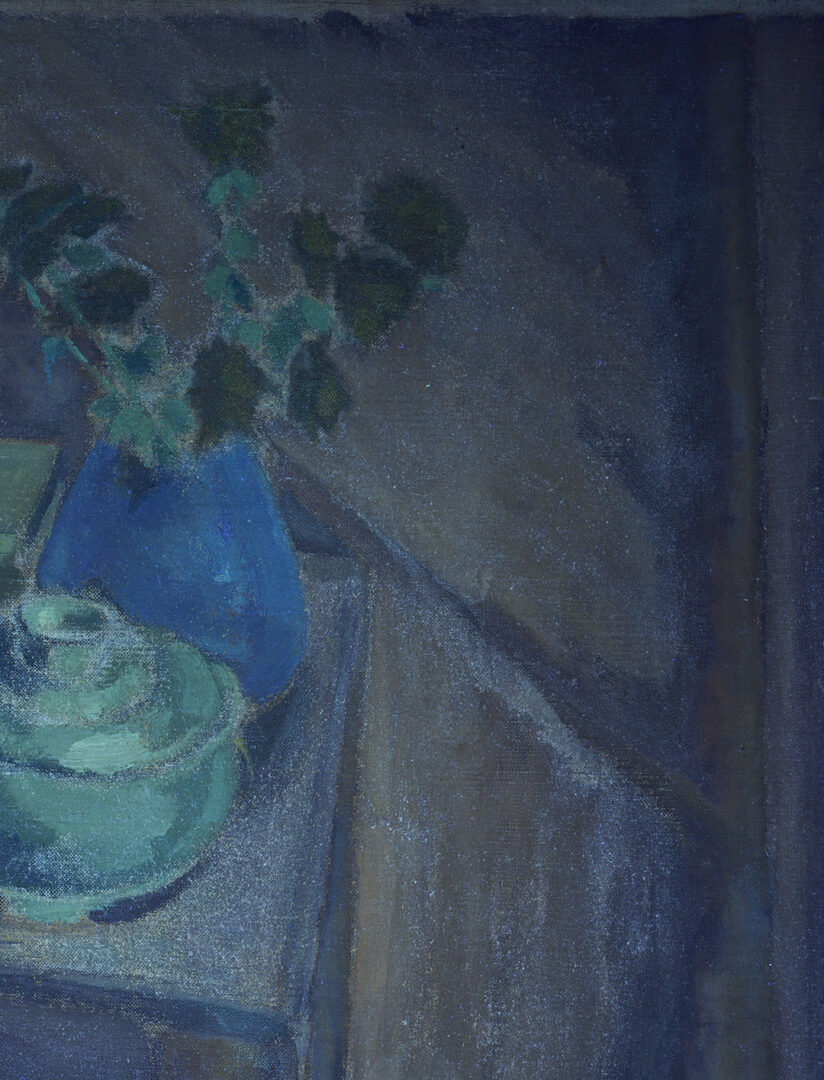 Lot 201: Meyer Wolfe Oil Still Life, Flowers on a Table