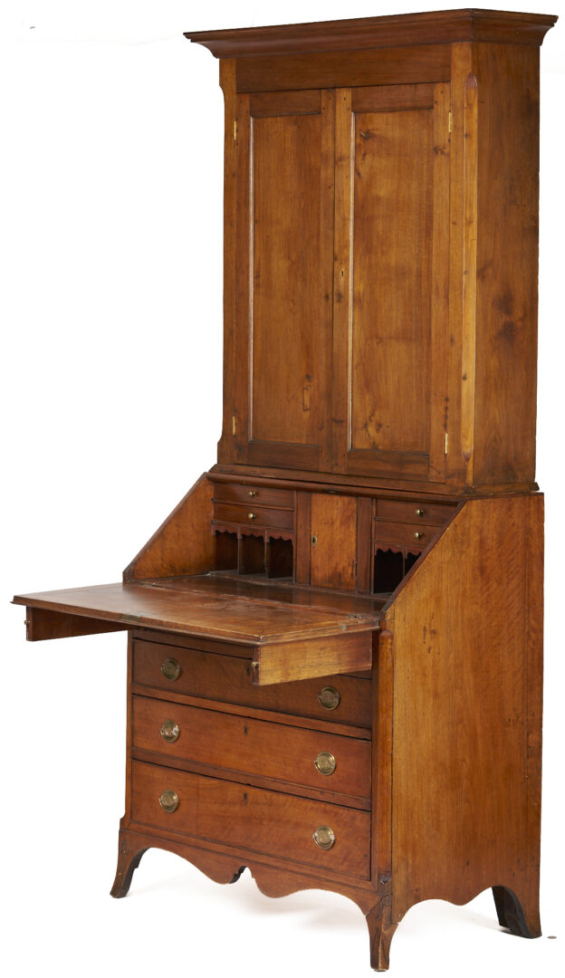 Lot 202: East Tennessee Federal Desk and Bookcase