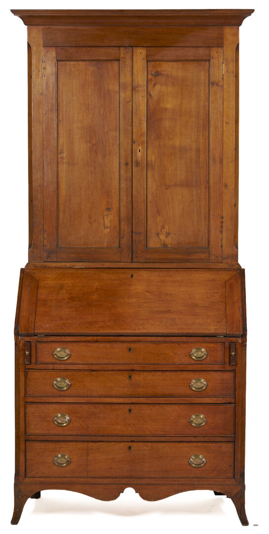 Lot 202: East Tennessee Federal Desk and Bookcase