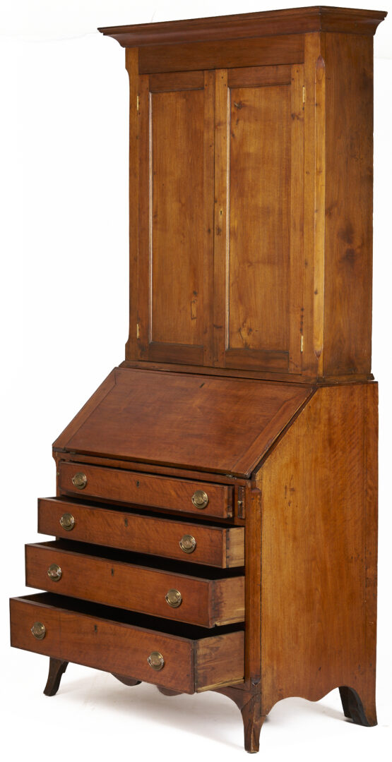 Lot 202: East Tennessee Federal Desk and Bookcase