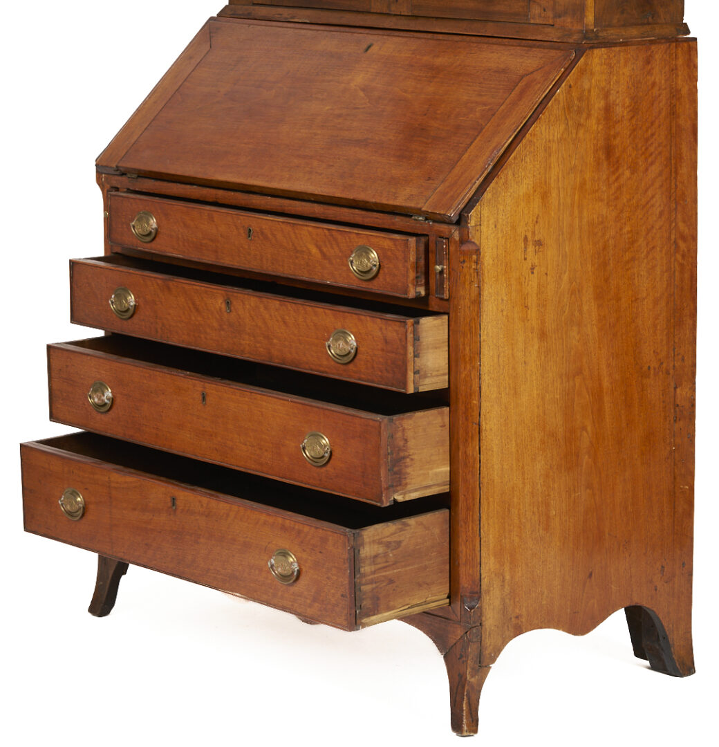 Lot 202: East Tennessee Federal Desk and Bookcase