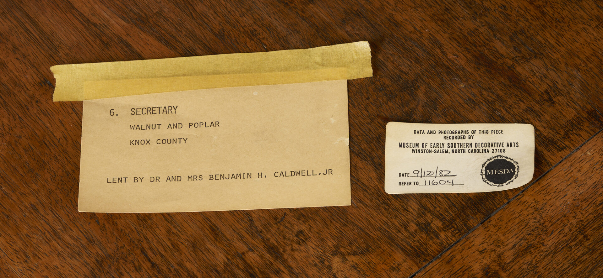 Lot 202: East Tennessee Federal Desk and Bookcase