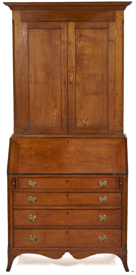 Lot 202: East Tennessee Federal Desk and Bookcase