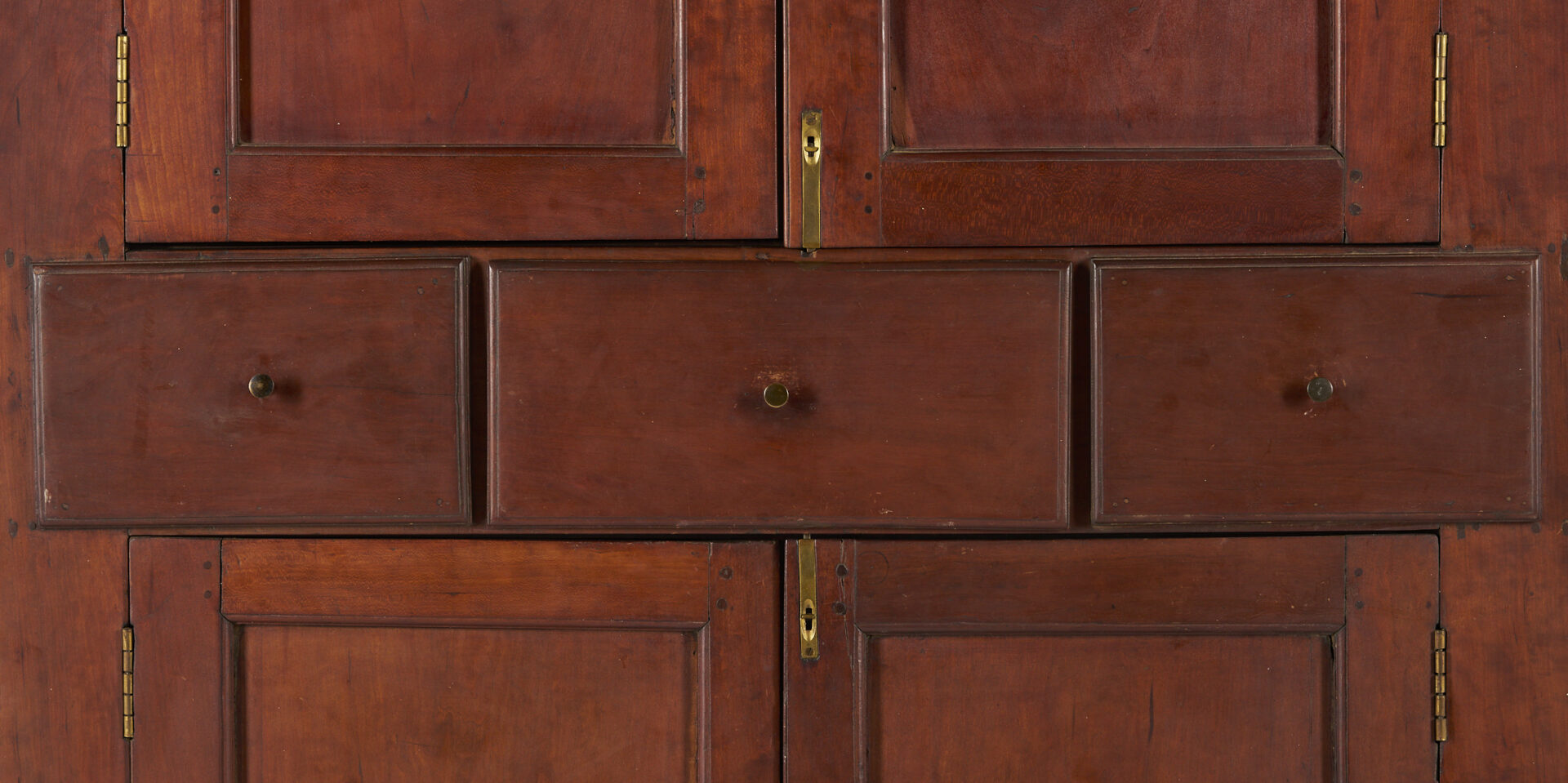 Lot 204: East Tennessee Corner Cupboard, c. 1820