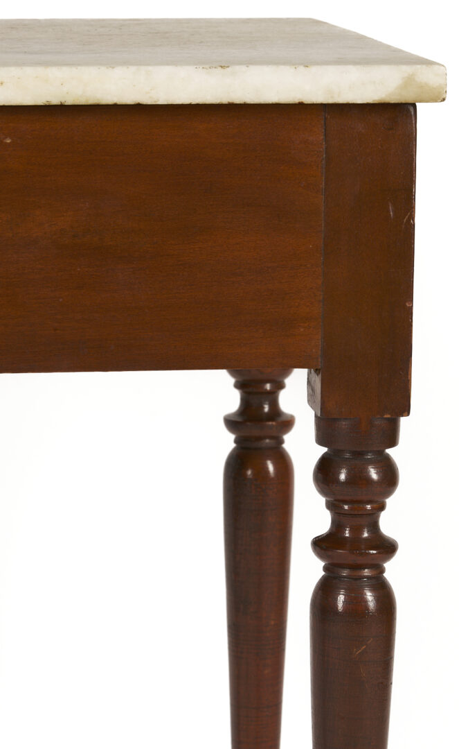 Lot 206: Tennessee Cherry Marble Top Mixing Table