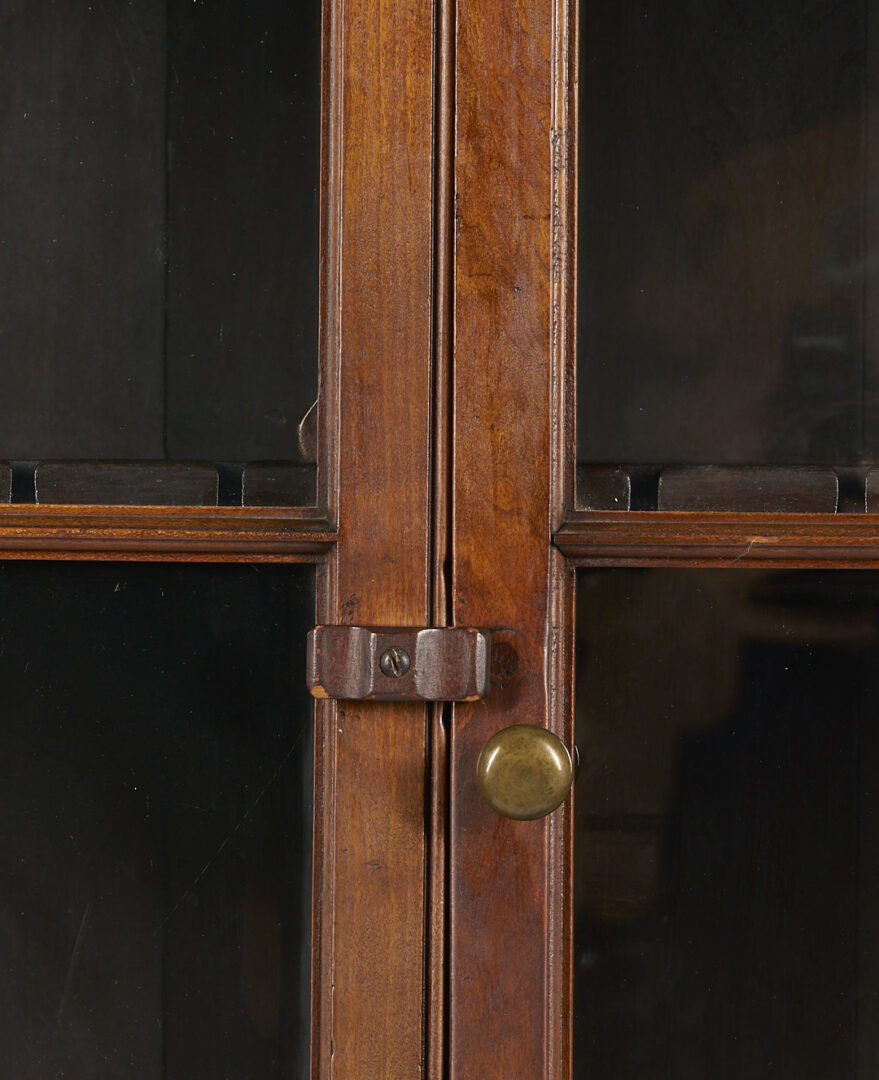 Lot 208: East Tennessee 2-Piece 16-Pane Corner Cupboard, c. 1820