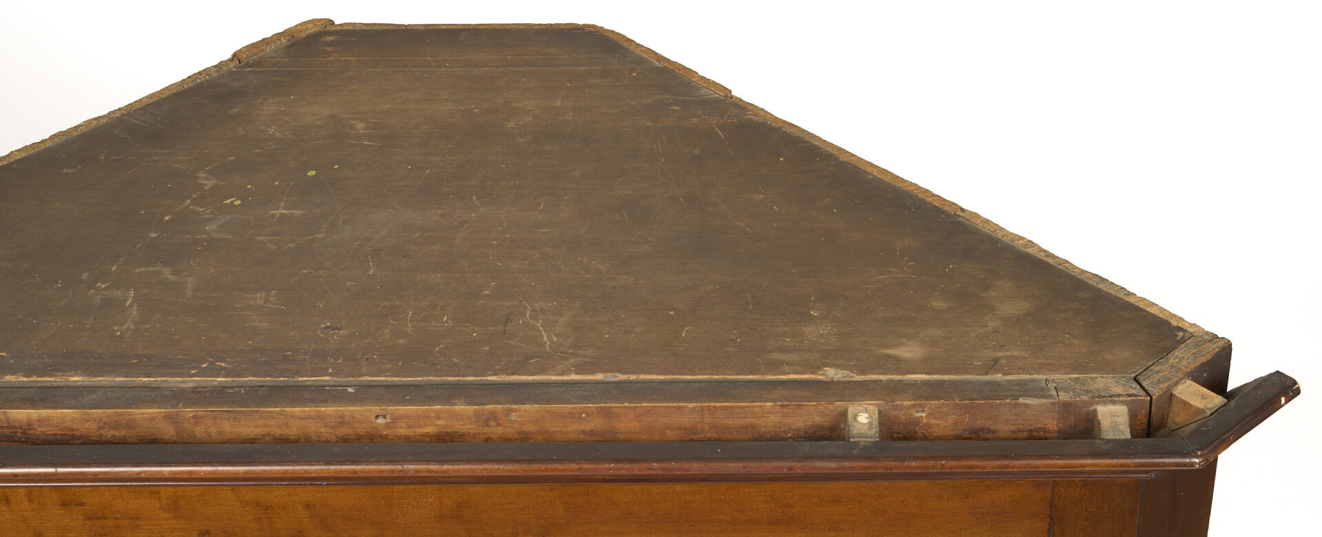 Lot 208: East Tennessee 2-Piece 16-Pane Corner Cupboard, c. 1820