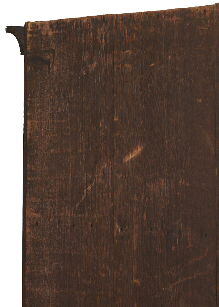 Lot 208: East Tennessee 2-Piece 16-Pane Corner Cupboard, c. 1820
